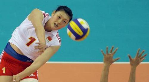 女排王一梅图片,女排赛场上的璀璨明星